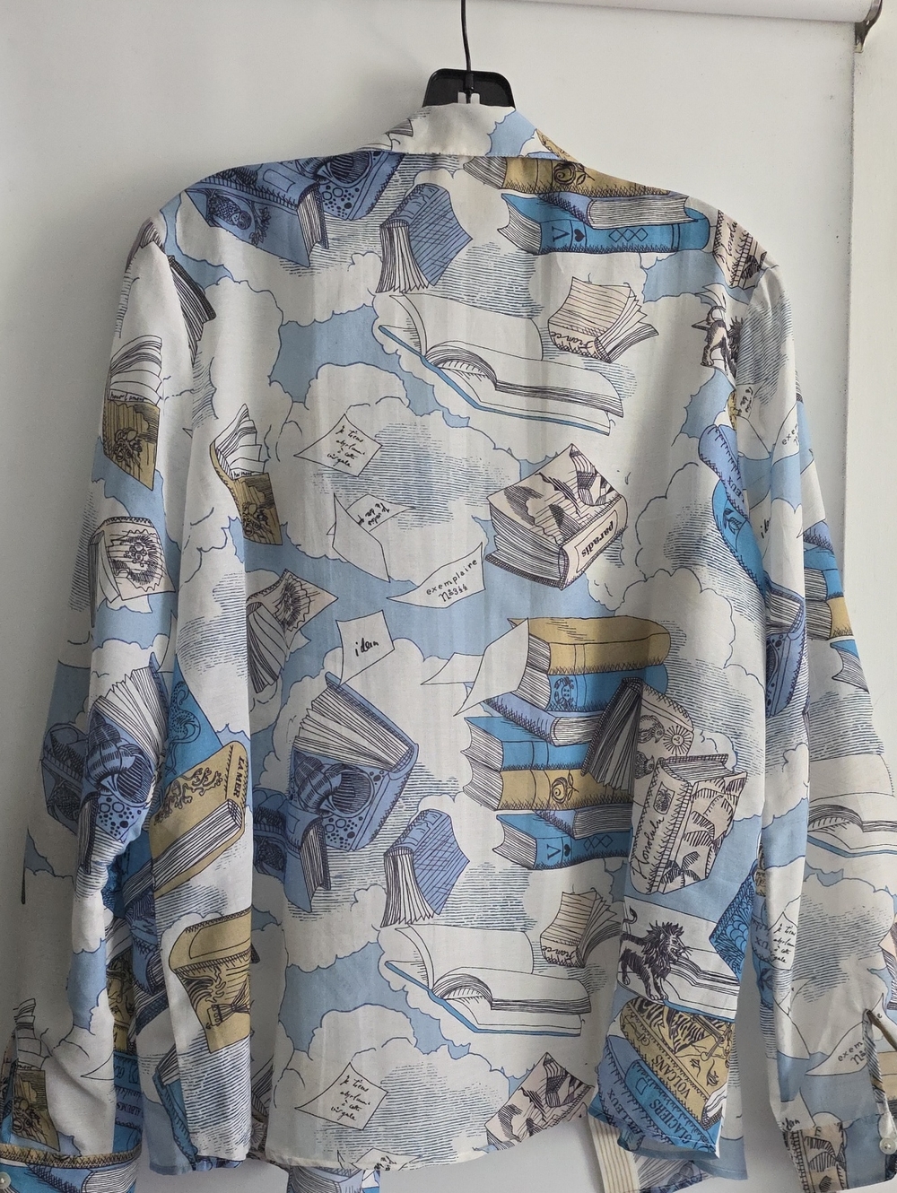Les Histoires Inoui Editions Pour Sezane Pierro Shirt Cotton Silk Book Pattern - Picture 9 of 9